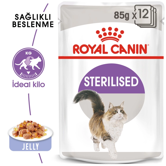 Royal Canin Jelly Sterilised Kısırlaştırılmış Yaş Kedi Maması 85 Gr - 6 Al 5 Öde