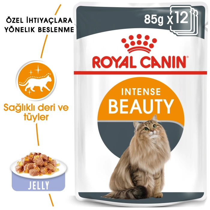 Royal Canin Jelly Intense Beauty Kedi Maması 85 Gr - 6 Al 5 Öde