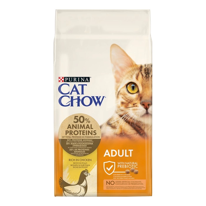 Cat Chow Adult Yetişkin Kediler İçin Tavuklu Kedi Maması 15 Kg