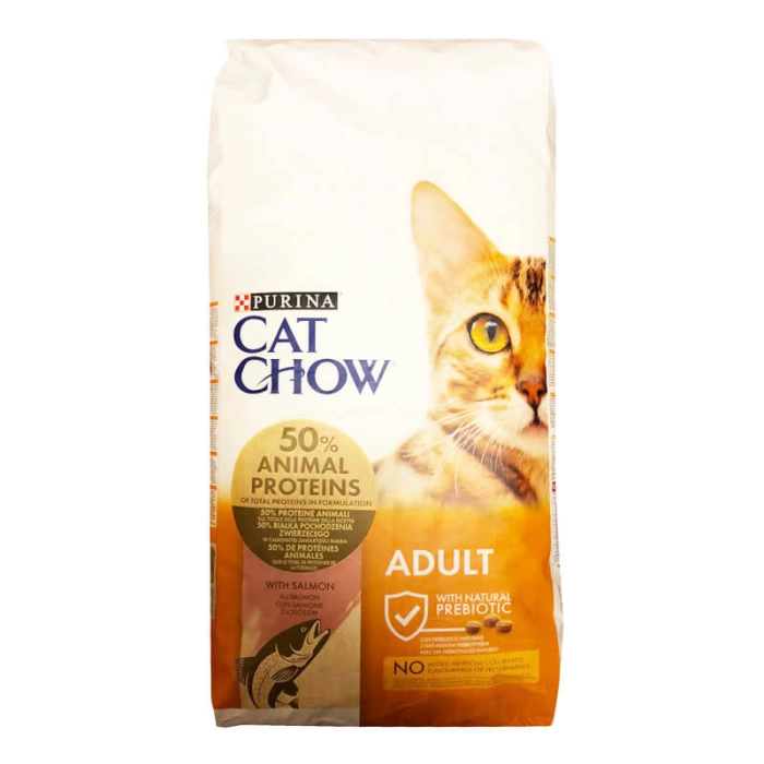 Cat Chow Adult Yetişkin Kediler İçin Somon ve Ton Balıklı Kedi Maması 15 Kg