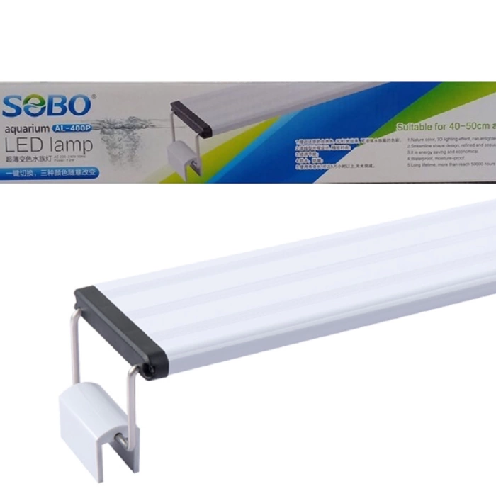 Sobo Led Bitki Aydınlatma 12W 40-50 CM AKVARYUMLAR İÇİN  AL-400P