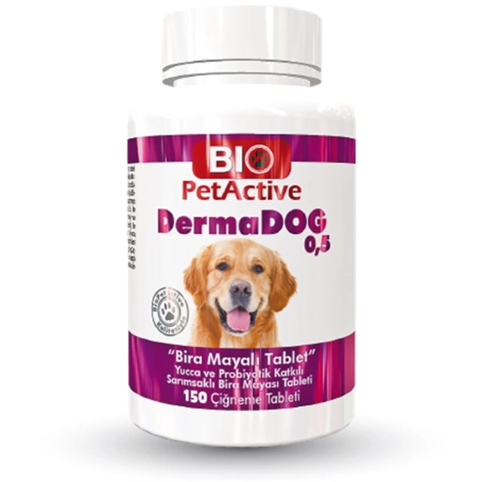 Bio Pet Active DermaDog Sarımsaklı Maya Tableti 0.5 - 150 Tablet