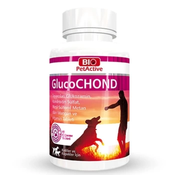 Bio Pet Active GlucoChond Glukozamin Kondrotin MSM Eklem Güçlendirici Tablet 60 Adet