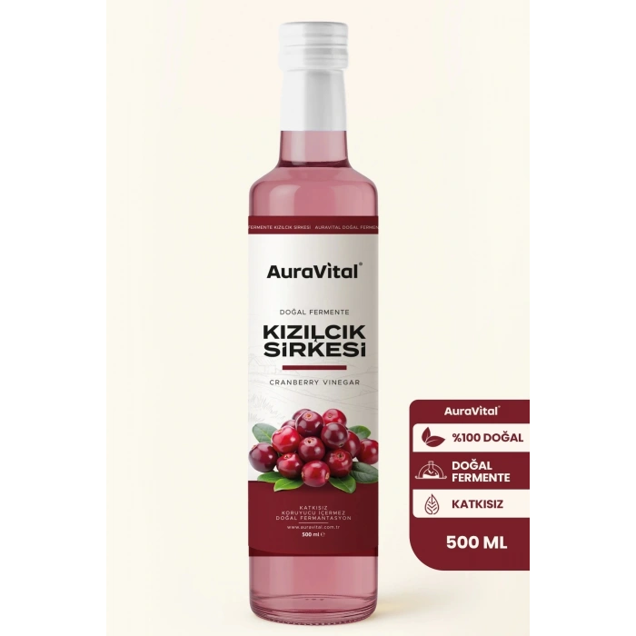Kızılcık Sirkesi Doğal Fermantasyon 500 ml