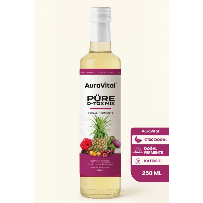 Püre Detox Mix 250 ml (ANANAS, ENGİNAR, HİBİSKUS, ALIÇ VE KİRAZ KARIŞIMI)