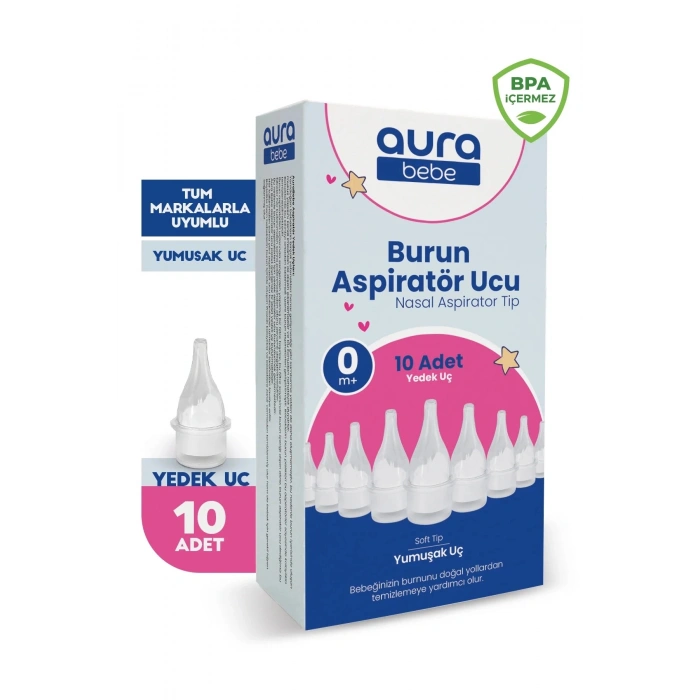 Bebek Burun Aspiratör Yedek Ucu 10 Adet Tüm Markalar ile Uyumlu