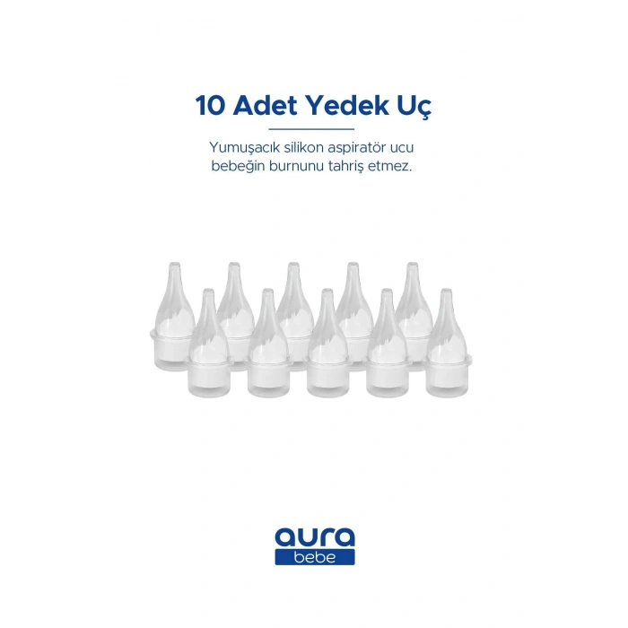 Bebek Burun Aspiratör Yedek Ucu 10 Adet Tüm Markalar ile Uyumlu