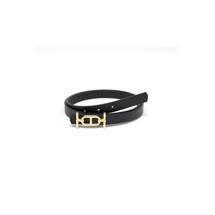 Siyah Gold Tokalı Şık Kadın Kemeri, Pantolon Kemeri, Gömlek Kemeri, Ceket kemeri, Elbise Kemeri