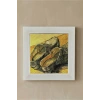 Vincent Van Gogh -A Pair of Shoes - Doğal Ahşap Çerçeveli Taş Tablo
