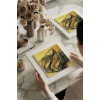 Vincent Van Gogh -A Pair of Shoes - Doğal Ahşap Çerçeveli Taş Tablo