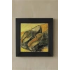 Vincent Van Gogh -A Pair of Shoes Taş Tablo - Doğal Ahşap Çerçeveli Taş Tablo