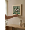 Vincent Van Gogh - Vazoda Güller - Doğal Ahşap Çerçeveli Taş Tablo