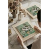 Vincent Van Gogh - Vazoda Güller - Doğal Ahşap Çerçeveli Taş Tablo