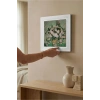 Vincent Van Gogh - Vazoda Güller - Doğal Ahşap Çerçeveli Taş Tablo