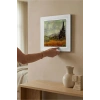Vincent Van Gogh - Selvi Ağaçlı Buğday Tarlası - Doğal Ahşap Çerçeveli Taş Tablo