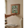 Vincent Van Gogh - Vazoda Güller - Doğal Ahşap Çerçeveli Taş Tablo