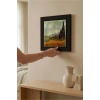 Vincent Van Gogh - Selvi Ağaçlı Buğday Tarlası - Doğal Ahşap Çerçeveli Taş Tablo