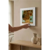 Vincent Van Gogh - On İki Ayçiçekli Vazo - Doğal Ahşap Çerçeveli Taş Tablo