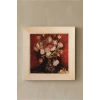Vincent Van Gogh - Fleurs - Doğal Ahşap Çerçeveli Taş Tablo