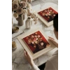 Vincent Van Gogh - Fleurs - Doğal Ahşap Çerçeveli Taş Tablo