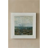 Vincent Van Gogh - Vue de Paris prise de Montmartre - Doğal Ahşap Çerçeveli Taş Tablo