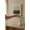 Vincent Van Gogh - Vue de Paris prise de Montmartre - Doğal Ahşap Çerçeveli Taş Tablo