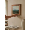 Vincent Van Gogh - Vue de Paris prise de Montmartre - Doğal Ahşap Çerçeveli Taş Tablo