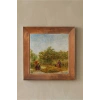 Vincent Van Gogh - Garden With Courting Couples - Doğal Ahşap Çerçeveli Taş Tablo