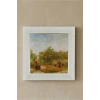 Vincent Van Gogh - Garden With Courting Couples - Doğal Ahşap Çerçeveli Taş Tablo