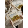 Vincent Van Gogh - Garden With Courting Couples - Doğal Ahşap Çerçeveli Taş Tablo