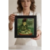 Vincent Van Gogh - Café du Tambourin - Doğal Ahşap Çerçeveli Taş Tablo