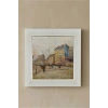 Vincent Van Gogh - Boulevard de Clichy - Doğal Ahşap Çerçeveli Taş Tablo