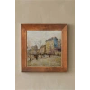 Vincent Van Gogh - Boulevard de Clichy - Doğal Ahşap Çerçeveli Taş Tablo