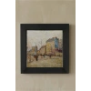 Vincent Van Gogh - Boulevard de Clichy - Doğal Ahşap Çerçeveli Taş Tablo