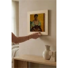 Vincent Van Gogh - İtalyan Kadın - Doğal Ahşap Çerçeveli Taş Tablo