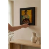 Vincent Van Gogh - İtalyan Kadın - Doğal Ahşap Çerçeveli Taş Tablo