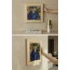 Vincent Van Gogh - Père Tanguy Portresi - Doğal Ahşap Çerçeveli Taş Tablo