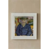 Vincent Van Gogh - Père Tanguy Portresi - Doğal Ahşap Çerçeveli Taş Tablo