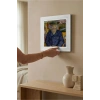 Vincent Van Gogh - Père Tanguy Portresi - Doğal Ahşap Çerçeveli Taş Tablo