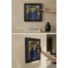 Vincent Van Gogh - Père Tanguy Portresi - Doğal Ahşap Çerçeveli Taş Tablo