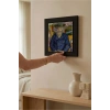 Vincent Van Gogh - Père Tanguy Portresi - Doğal Ahşap Çerçeveli Taş Tablo