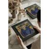 Vincent Van Gogh - Père Tanguy Portresi - Doğal Ahşap Çerçeveli Taş Tablo