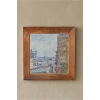 Vincent Van Gogh - View of Paris - Doğal Ahşap Çerçeveli Taş Tablo