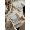 Vincent Van Gogh - View of Paris - Doğal Ahşap Çerçeveli Taş Tablo