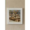 Vincent Van Gogh - Interior of a Restaurant in Arles - Doğal Ahşap Çerçeveli Taş Tablo