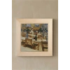Vincent Van Gogh - Interior of a Restaurant in Arles - Doğal Ahşap Çerçeveli Taş Tablo