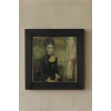 Vincent Van Gogh - Portrait of Léonie Rose Charbuy-Davy - Doğal Ahşap Çerçeveli Taş Tablo