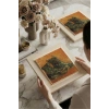 Vincent Van Gogh - A Pair of Shoes - Doğal Ahşap Çerçeveli Taş Tablo