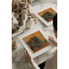 Vincent Van Gogh - A Pair of Shoes - Doğal Ahşap Çerçeveli Taş Tablo
