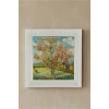 Vincent Van Gogh - Flowering Peach Trees - Doğal Ahşap Çerçeveli Taş Tablo